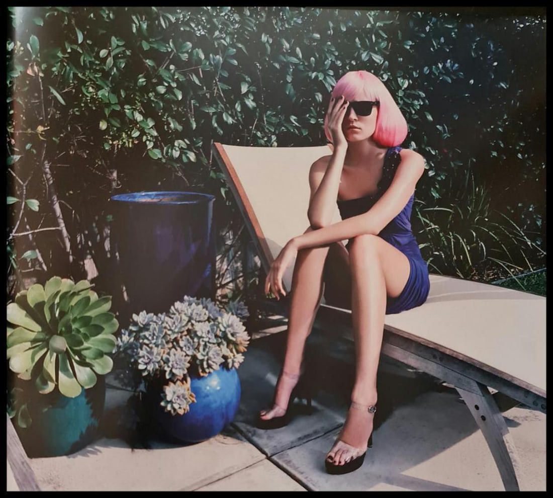 Jacques Olivar, Alison by the Pool, California, 2008: Photographer: Jacques Olivar, born in Casablanca in 1941, was an advertising photographer and movie director before embracing fashion photography. Visual seduction and cinematic sensibility are keys t