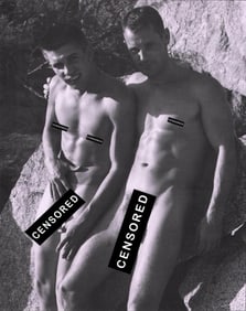 Bruce Bellas of Los Angeles Male Nude Study, 1950's - 7 (22) - 7.5"x9.5"