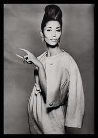 Richard Avedon, China Machado, Suit by Ben Zuckerman, Hair by Kenneth, New York studio, 1958