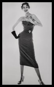 Richard Avedon, Barbara Mullen, Dress by Traina-Norell, New York studio, 1950