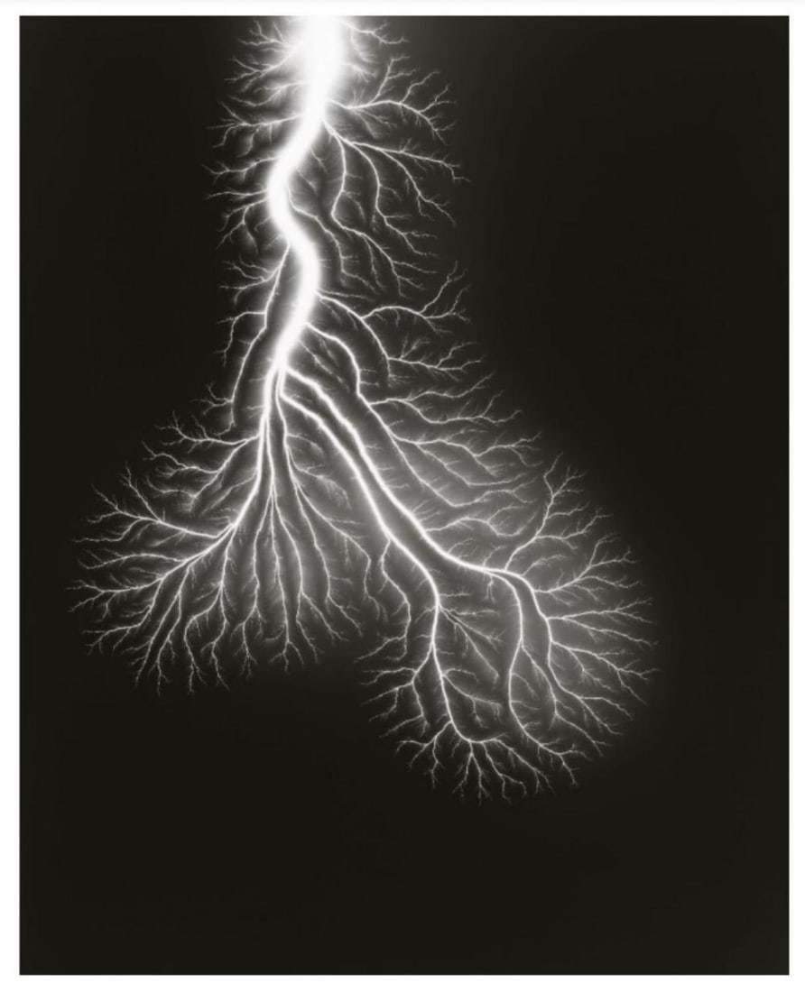 Hiroshi Sugimoto, Lightning Fields-240, 2009, Limited Edition Of 360: Photographer: Hiroshi Sugimoto is a contemporary Japanese photographer whose esoteric practice explores memory and time. Using the intrinsic quality of long exposure photography, the artist provides i