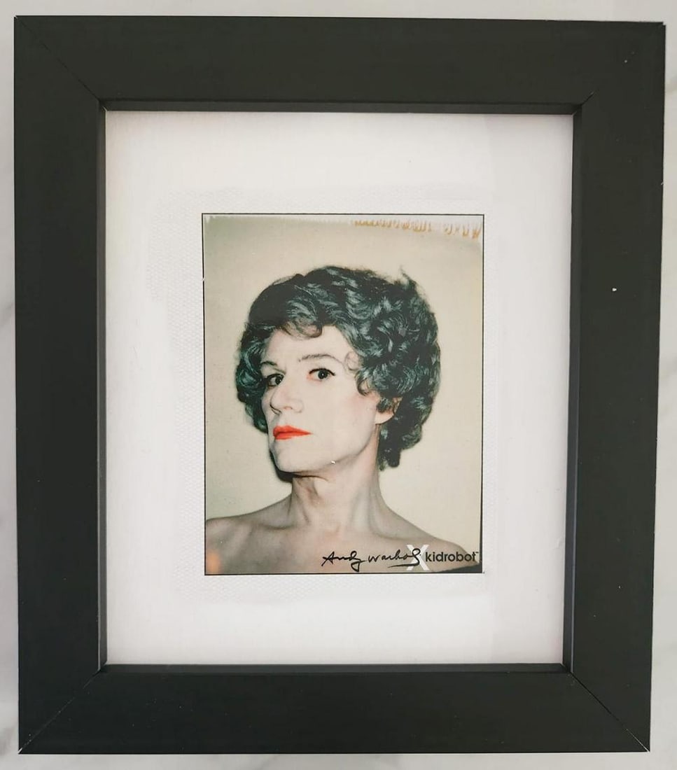 Andy Warhol (After), 'Self Portrait In Drag' 1980, Framed Estate Polaroid (1 of 1)