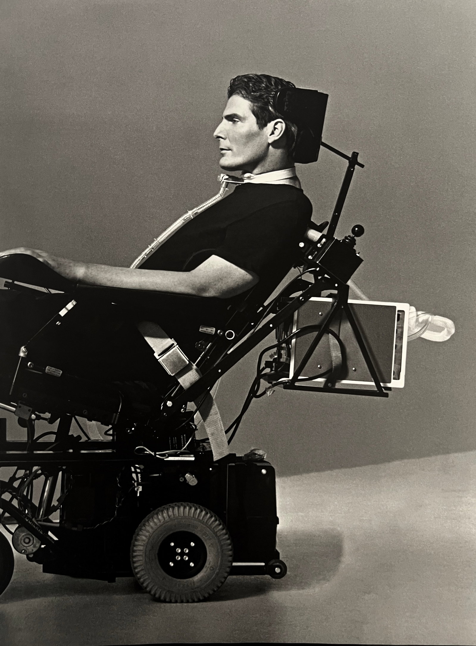 Herb Ritts, Christopher Reeve, Hollywood, 1996: Photographer: Herbert "Herb" Ritts (American, 1952 - 2002) - renowned fashion, art and celebrity photographer. Subject: "Christopher Reeve, Hollywood" Date Of Negative: 1996 Type Of Print: Fine Duoton