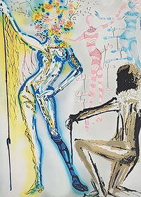SALVADOR DALI 'FASHION DESIGNER' 1980, SIGNED NUMBERED LITHOGRAPH (1 of 3)