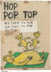 Dr. Seuss, 'Hop Pop Top' Signed & Numbered
