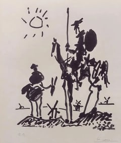 Pablo Picasso (After), 'Don Quixote', Signed Limited Edition Lithograph, 1955