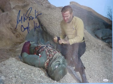 William Shattner, JSA Certified Celebrity Autographed Canvas