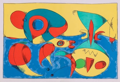 Joan Miro, 'Zephir Vogel - Zephyr Bird' (1956) original lithograph