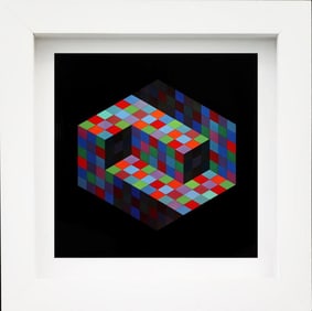 Victor Vasarely, "Gestalt, 1969", Framed Monograph