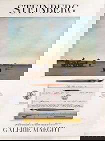 Saul Steinberg, Galerie Maeght, Lithograph, signed and numbered in pencil 1973