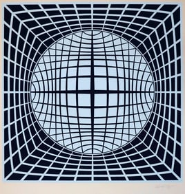Victor Vasarely, 'Ter Ur' Serigraph, Signed & Numbered, Publisher Coa