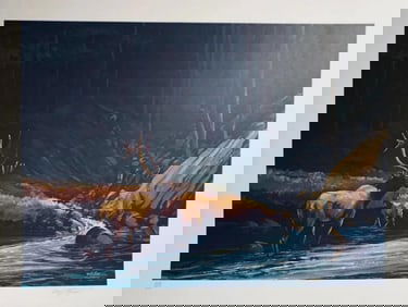 Bill Elliott, The Old Bull, Signed & Numbered Lithograph