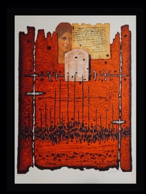 Moshe Castel, Above Jerusalem, Hand-Signed & Numbered - Judaica