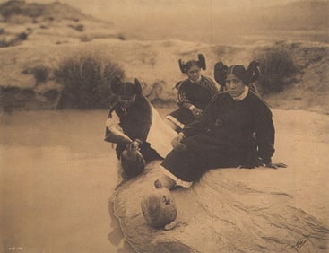 Edward S. Curtis, PLATE 82 Evening in Hopi Land. CA, 1906