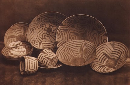 Edward S. Curtis, PLATE 84 Pima Baskets, 1907