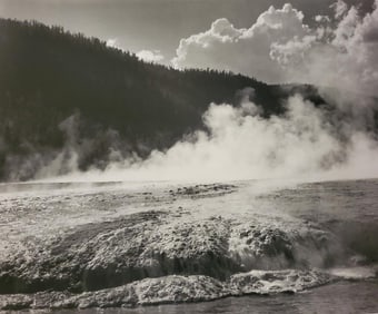 Ansel Adams, Firehole River, Yellowstone National Park, Wyoming, 1942