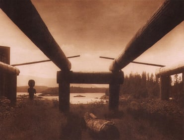 Edward S. Curtis, PLATE 88 Kwakiutl (Qagyuhi) House Frame, 1914