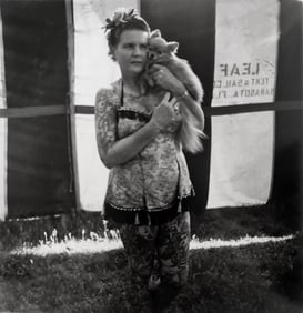 Diane Arbus, The Backwards Man in his hotel room, N.Y.C., 1961