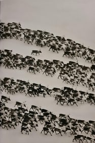 Sebastiao Salgado, Crossing the Ob river, Siberia, Russia, 2011