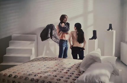 Allen Tannenbaum, John Lennon and Yoko shirtless, 1980