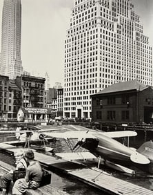 Berenice Abbott, Downtown Skyport, Foot Of Wall Street, 1930s
