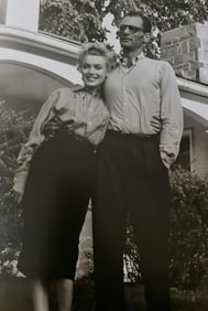 Marilyn Monroe, After the marriage ceremony at the court house in White Plains, 1956