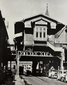 Berenice Abbott, El' Station, Ninth Avenue Line, Greenwich And Christopher Streets, 1930s