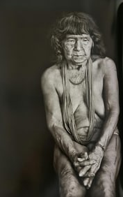 Sebastiao Salgado, During a womans Amuricuma ceremony, Mato Grosso, Brasil