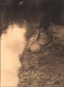 Edward S. Curtis, FIG. 27 By the Canal Maricopa, 1907