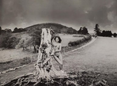 John Swannell, Nude with Big Stump, 1980's