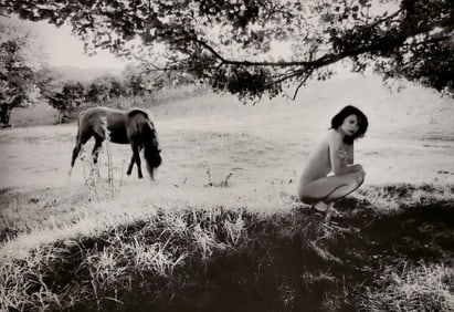John Swannell, Nude with Horse, 1980's