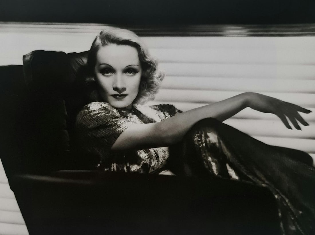 George Hurrell, Marlene Dietrich, 1938: Photographer: George Edward Hurrell (June 1, 1904 – May 17, 1992) was a photographer who contributed to the image of glamour presented by Hollywood during the 1930s and 1940s.Title: Marlene Dietrich