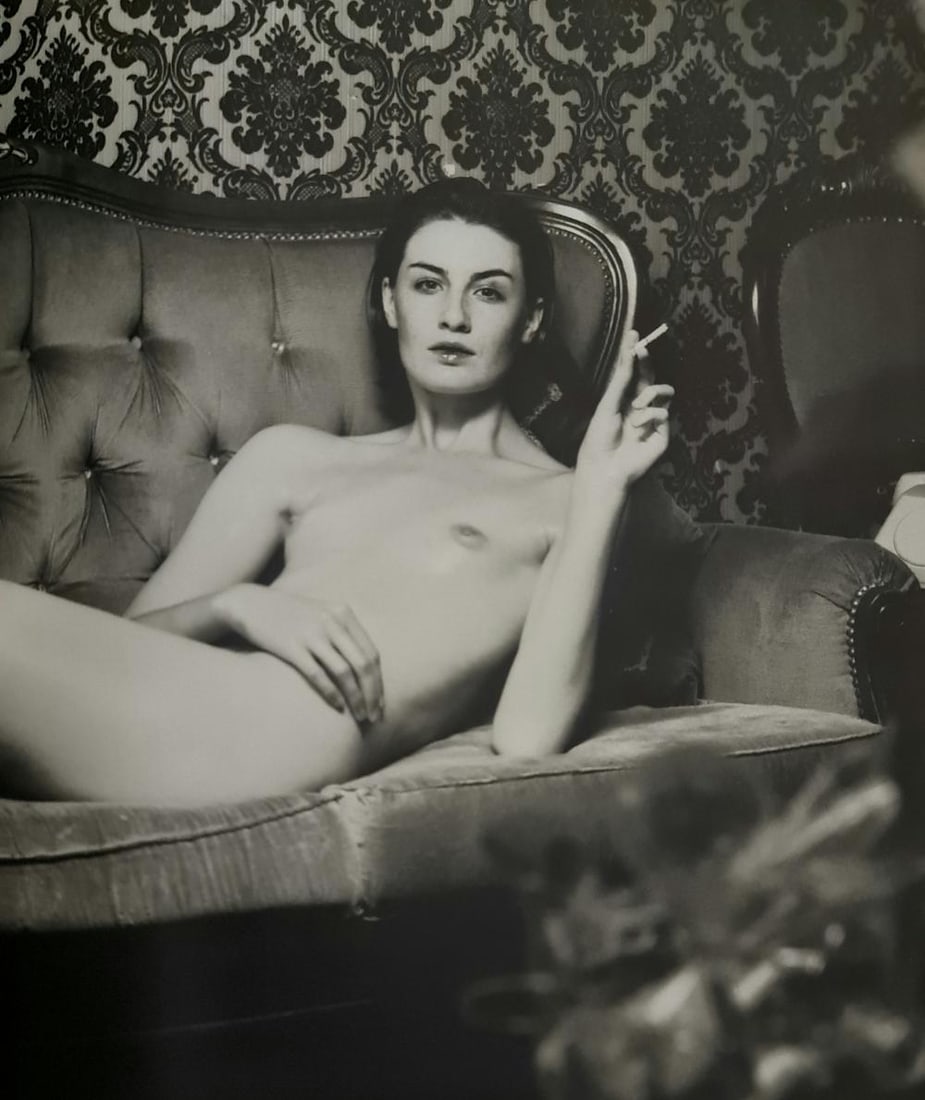 Michel Compte, Model Erin in a Vietnamese hotel that was once a brothel, 1997: Photographer: Michel Comte (born 19 February 1954) is a Swiss artist, filmmaker, fashion and portrait photographer. Subject/Title: Frida Kahlo Date Of Negative: 1997 Type Of Print: Sheet Fed Photograv