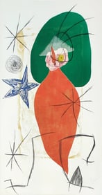 "Joan Miró LA FOLLE AU PIMENT RAGEUR 1975"