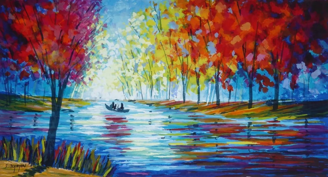 Slava Ilyayev Shimmering Waters Hand signed Artist Proof Serigraph