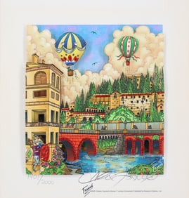 Charles Fazzino, 'Romeo And Juliet', 3D Signed Limited Edition Serigraph & Framed