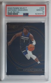 Anthony Edwards Rookie Card PSA 10 Panini Select