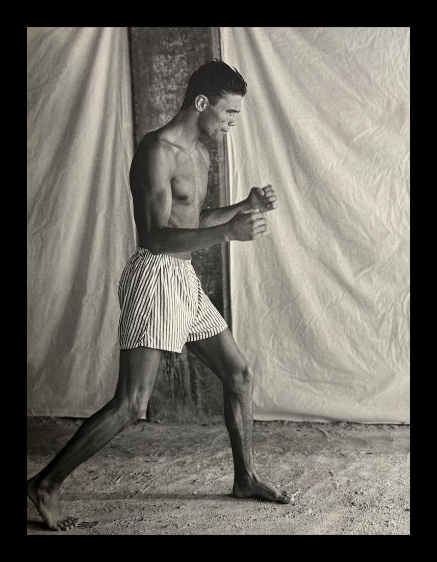 Bruce Weber, Male Model And Boxer, Andy Minsker - 1: Photographer: Bruce Weber (American, b. 1946) - internationally renowned American fashion photographer best known for his racy, erotically charged imagery. Weber has shot the ad campaigns of Calvin Kl