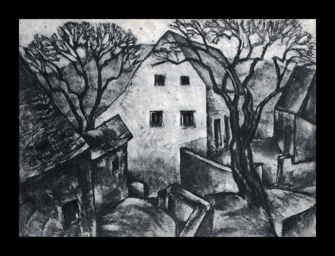 Albert Heckman, The Side Street, 1939: Artist: Albert Heckman Title: The Side Street Date Of Negative: 1939 Type Of Print: Vintage Photogravure/Lithograph, Printed from the original plate Date Of Print: 1939 (82 years old print) Paper: Med