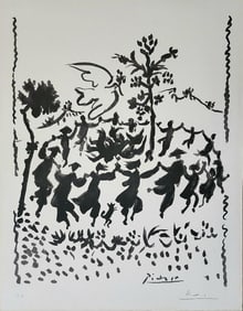 Pablo Picasso (After), 'Vive le Paix (Long Live Peace) Lithograph, 1954 1955