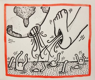 Keith Haring, 'Against All Odds', Limited Edition Lithograph, 1990