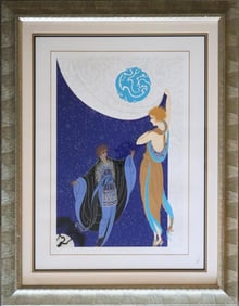 Erte, 'Nocturne', Signed & Numbered Serigraph