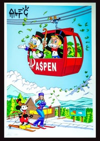 Alec Monopoly, 'Aspen Snow Day', Signed Limited Edition Lithograph