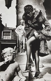 Helmut Newton, Fashion Photograph Paris, 1976 Signed Limited Edition Photo-Lithograph Framed