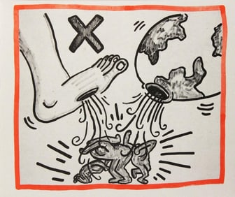 Keith Haring, 'Against All Odds', Limited Edition Lithograph, 1990