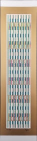 Yaacov Agam, Vertical Orchestration, Serigraph Signed Limited Edition Number Hc 8/18