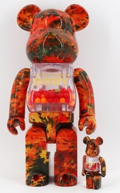 Bearbrick My First Bearbrick Baby Autumn Leaves Ver. 100% & 400% Set
