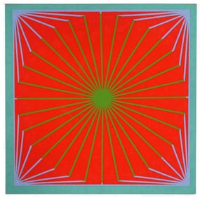 Richard Anuszkiewicz Screenprint 'Christmas Star'