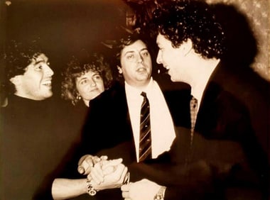 Diego Maradona Photo By Giorgio Ravenazzi, Football Vintage Gelatin Silver Print - 1