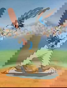 Warner Bros, Looney Tunes, Looney Tunes - Bugs Bunny Plays Baseball, Limited Edition Animation Cel